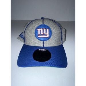 New Era 39THIRTY NY Giants NFL 100 Hat L/XL Gray Blue Stretch Fit Football USA